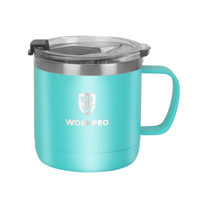 Workpro 14Oz/413Ml Mug,Cyan Stainless Steel WP389030 6pack