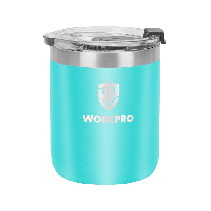 Workpro 10Oz/295Ml Insulated Tumbler with Lid ,Cyan WP389031 pack