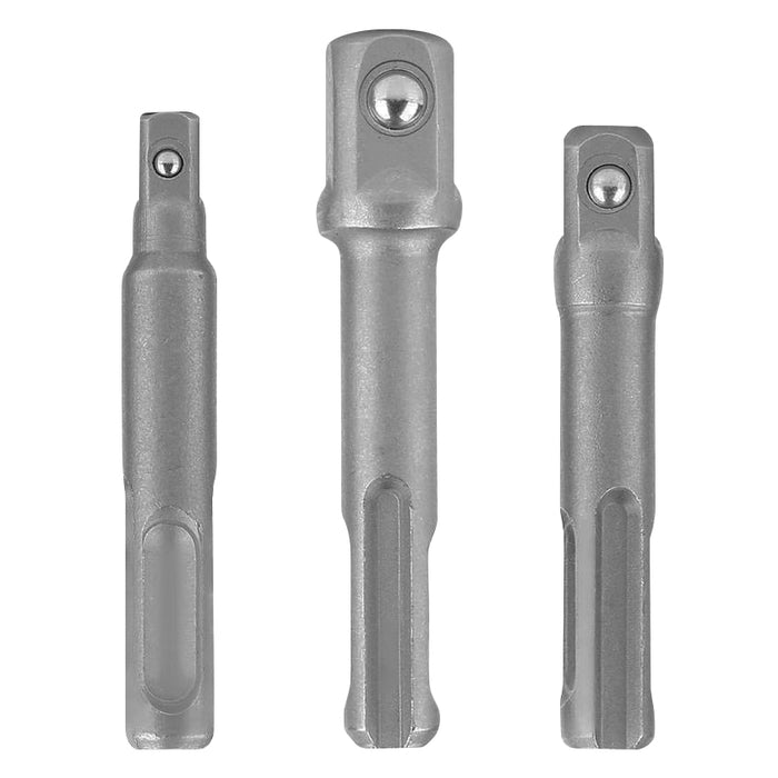 Workpro Socket Adapter Set/SDS Shank -1/4"  3/8"  1/2" (3Pcs) for impact driver WP408251