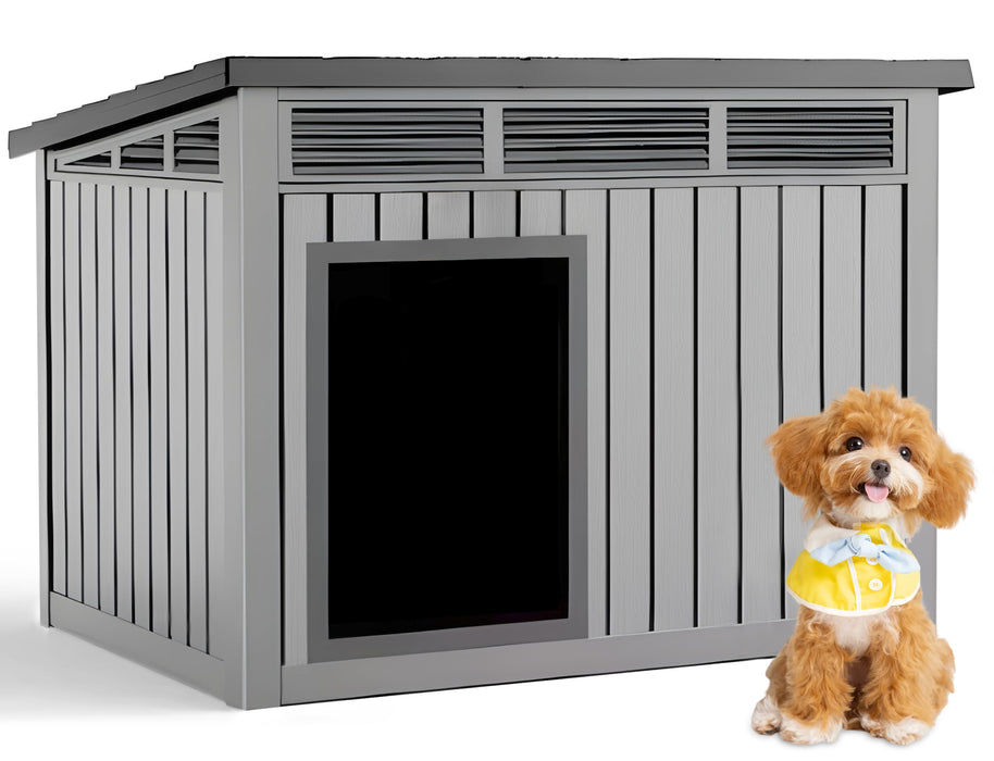 Premium Leaning Roof Dog House – Stylish, Durable, and Weather-Resistant Shelter for Your Pet SUKK