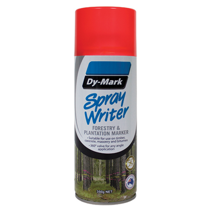 Dy-Mark - Spray Writer 350g Forestry &amp; Plantation Marking Paint (Carton of 12) 🪵🏗️🧱