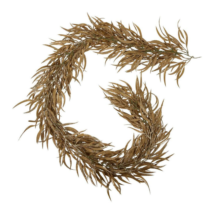 Glitter Eucalyptus Garland Gold