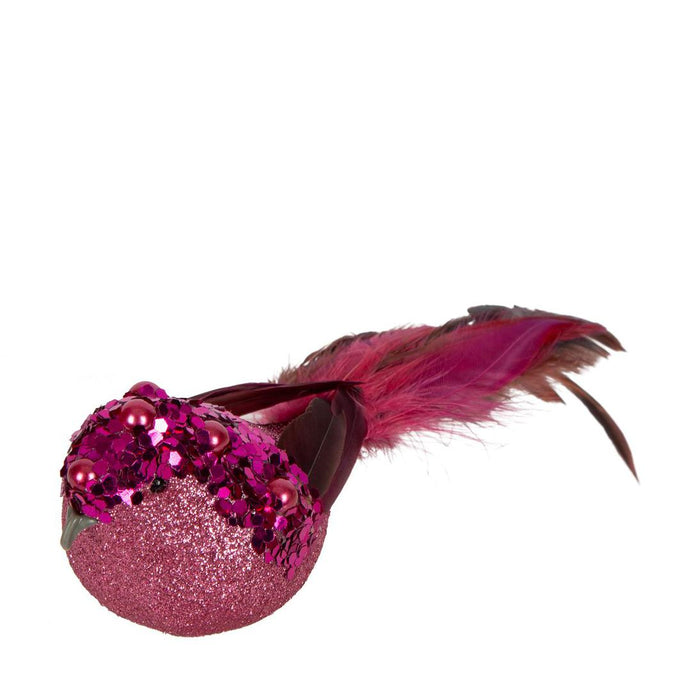 Armand Clip on Bird Decoration Pink 3 pcs