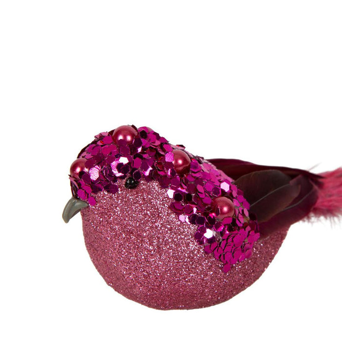 Armand Clip on Bird Decoration Pink 3 pcs