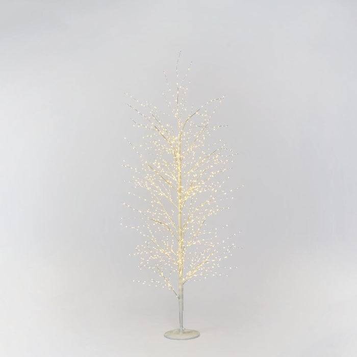 White Forest Light Up Tree with 900 Lights 150cm
