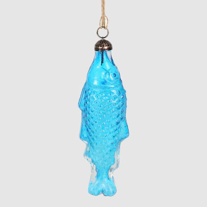 Hanging Fish Tree Decoration Blue 2 pcs
