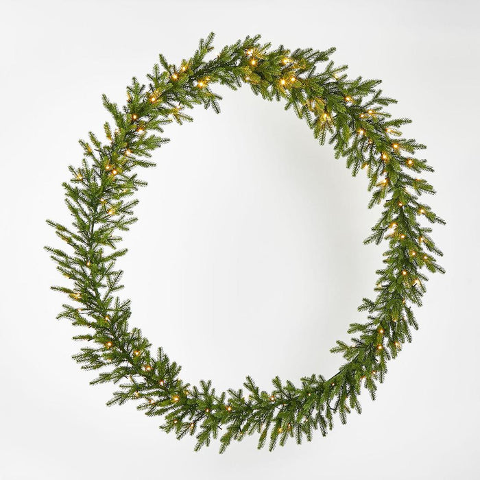 Classic Green Wreath 150cm With 150 LED