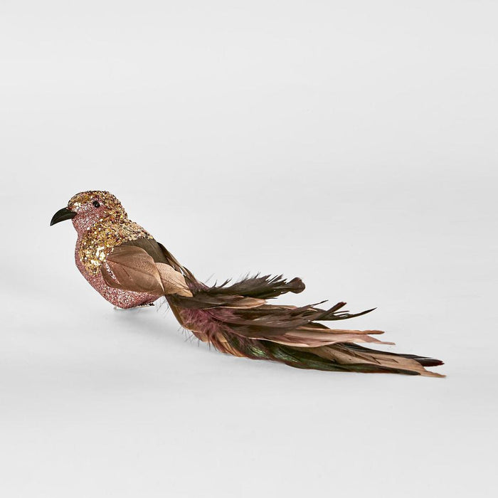 Karash Glitter Clip On Bird Pink 3 pcs