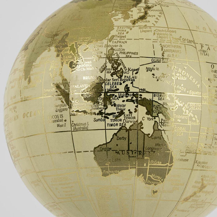 Golden Hanging Globe Ornament set of 6
