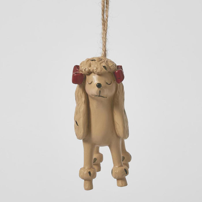Lady Hanging Dog Ornament 3 pcs