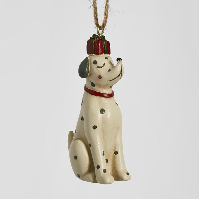 Alfred Hanging Dog Ornament 2 pcs