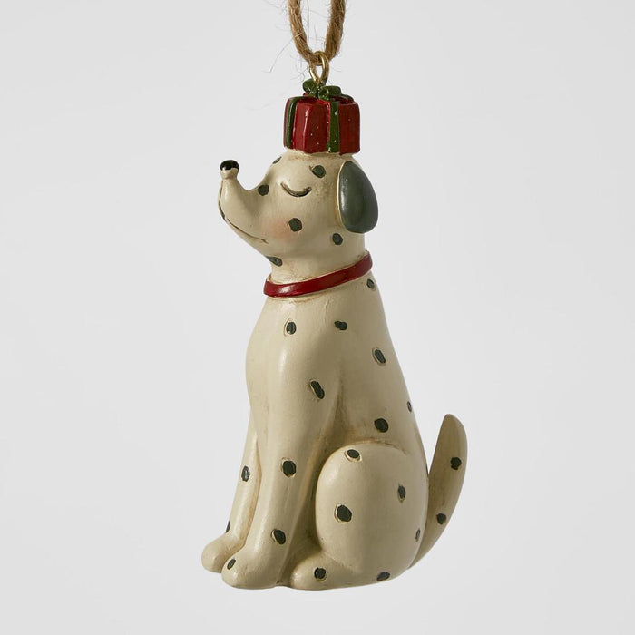 Alfred Hanging Dog Ornament 2 pcs
