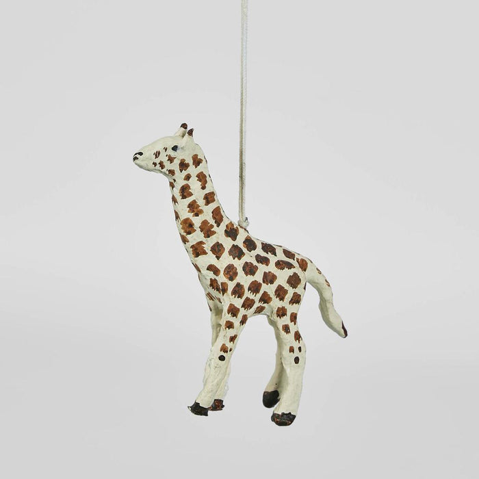 Mache Giraffe Hanging Ornament (