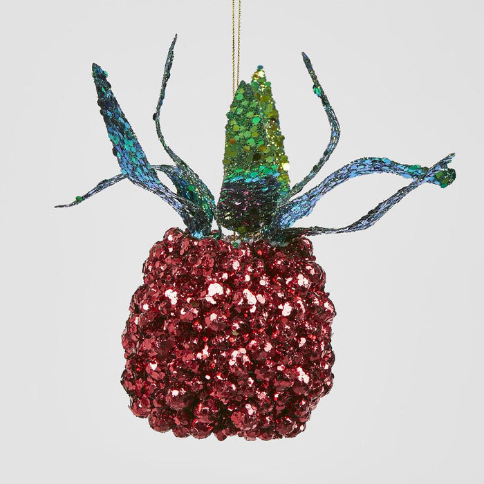Shimmer Hanging Pineapple Red 6 pcs