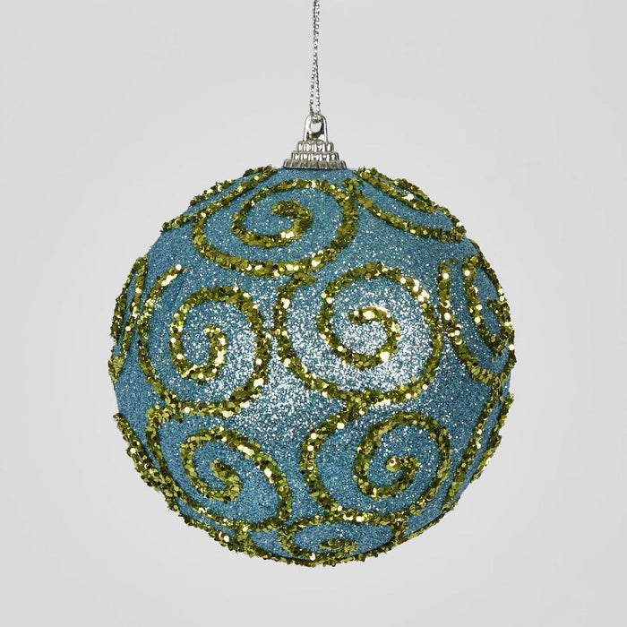 Blue Swirl Baubles (