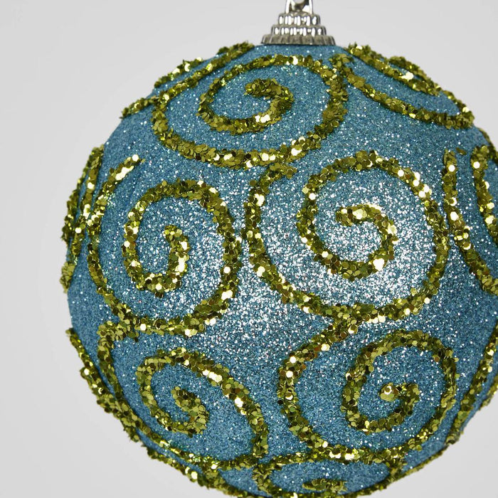 Blue Swirl Baubles (