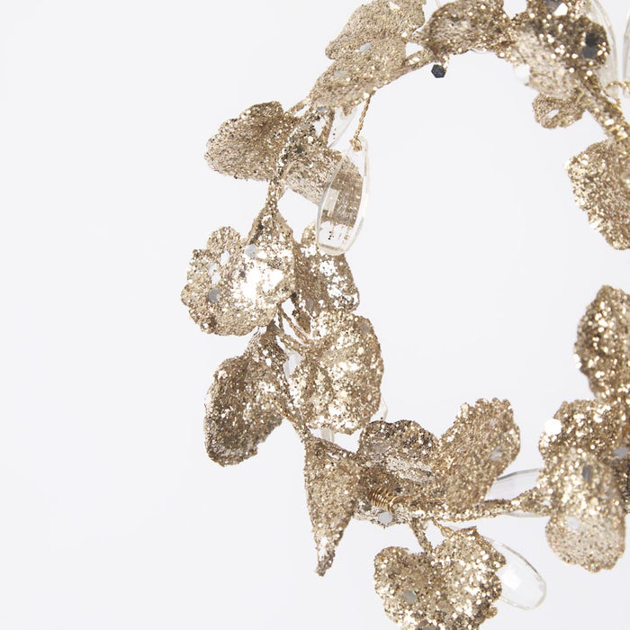 Glitter Mini Wreath Gold 6 pcs