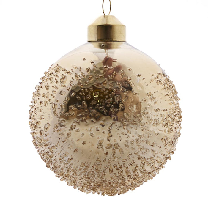 Golden Gilded Bauble set of 6