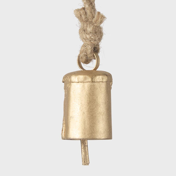 Mini Brass Oblong Bell Decoration set of 12
