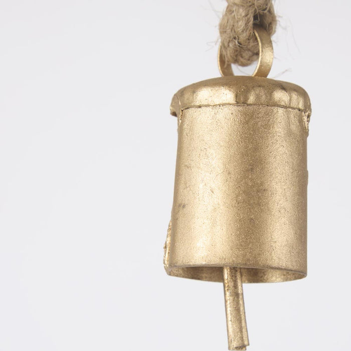 Mini Brass Oblong Bell Decoration set of 12