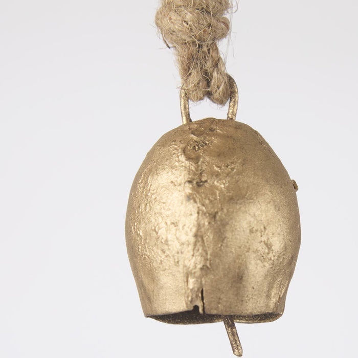 Mini Brass Cow Bell Decoration set of 12