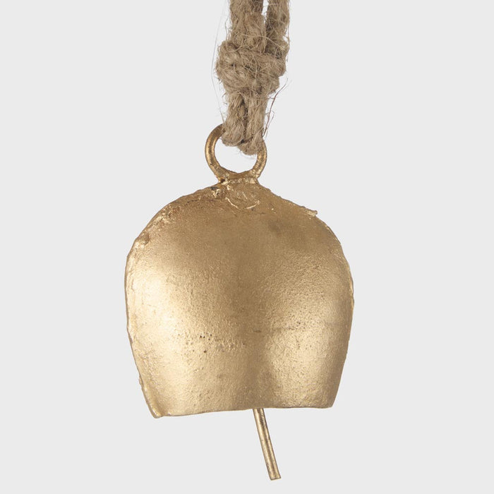 Mini Brass Oval Bell Decoration set of 12