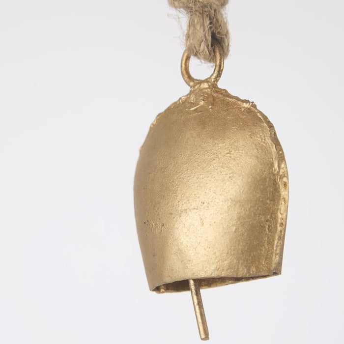 Mini Brass Oval Bell Decoration set of 12