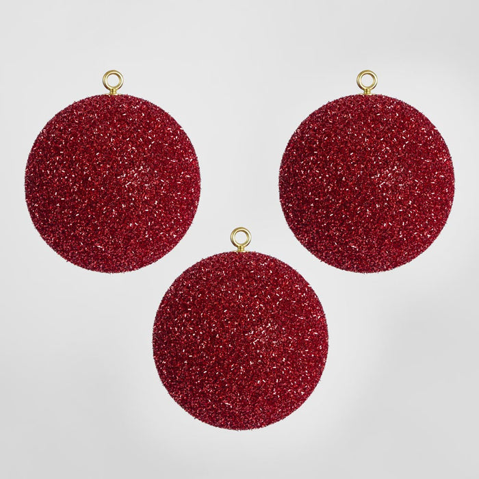Tinsel Bauble Red -