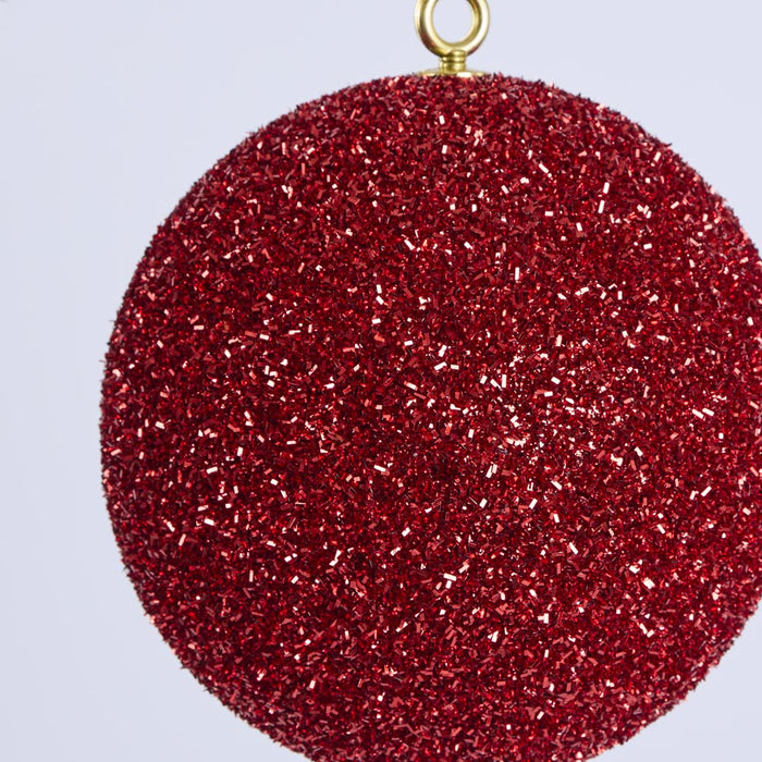 Tinsel Bauble Red -