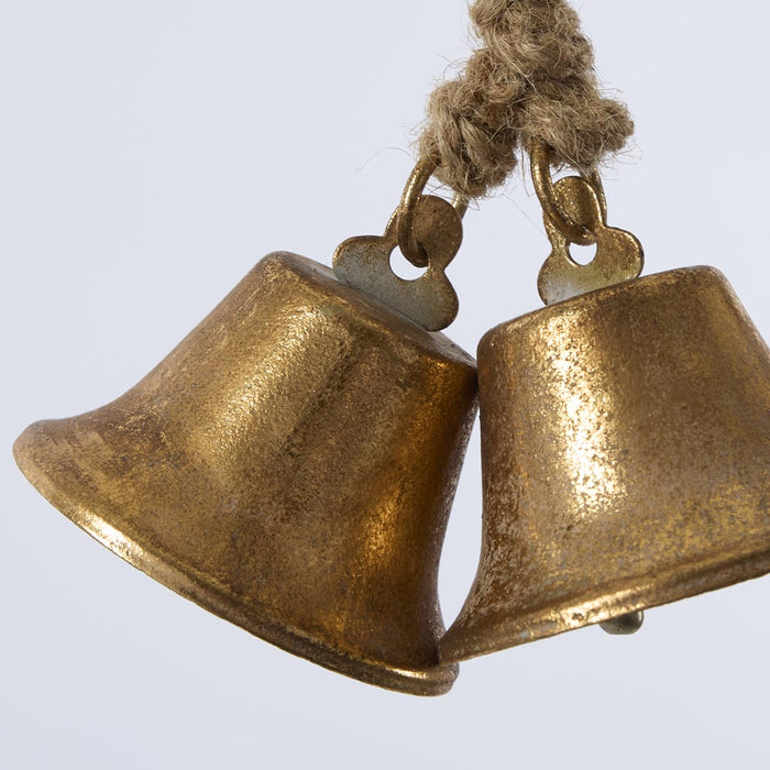 Antique Gold Bell Cluster set of 6