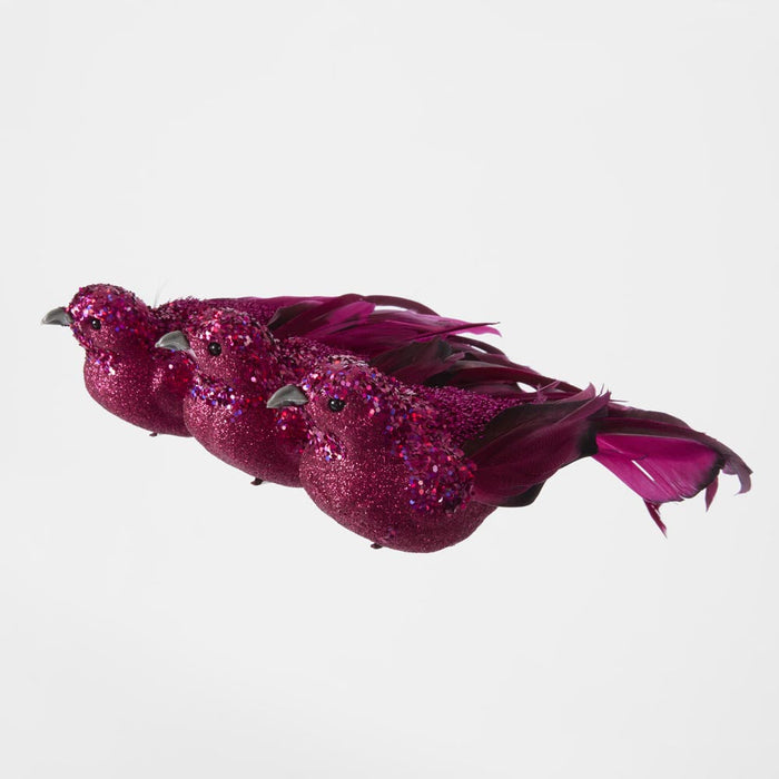 Calypso Clip on Bird Fuchsia
