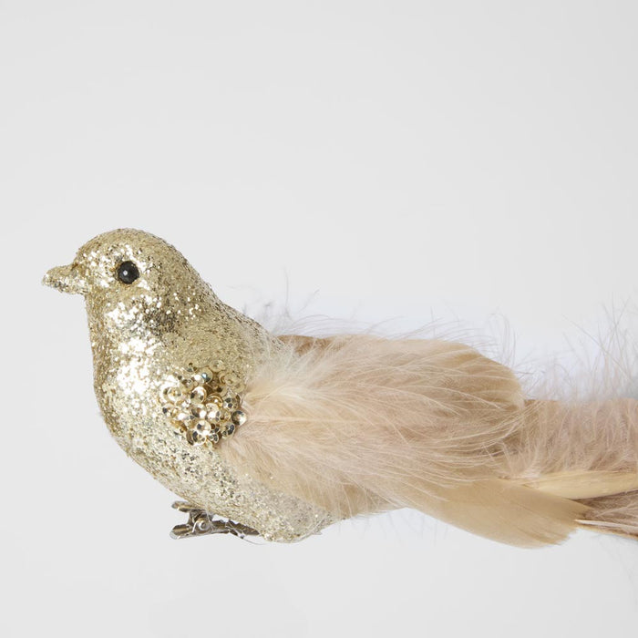 Zaza Clip on Bird Set of 3 Gold