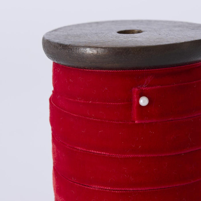 Velvet Ribbon Red 10mm x 10m