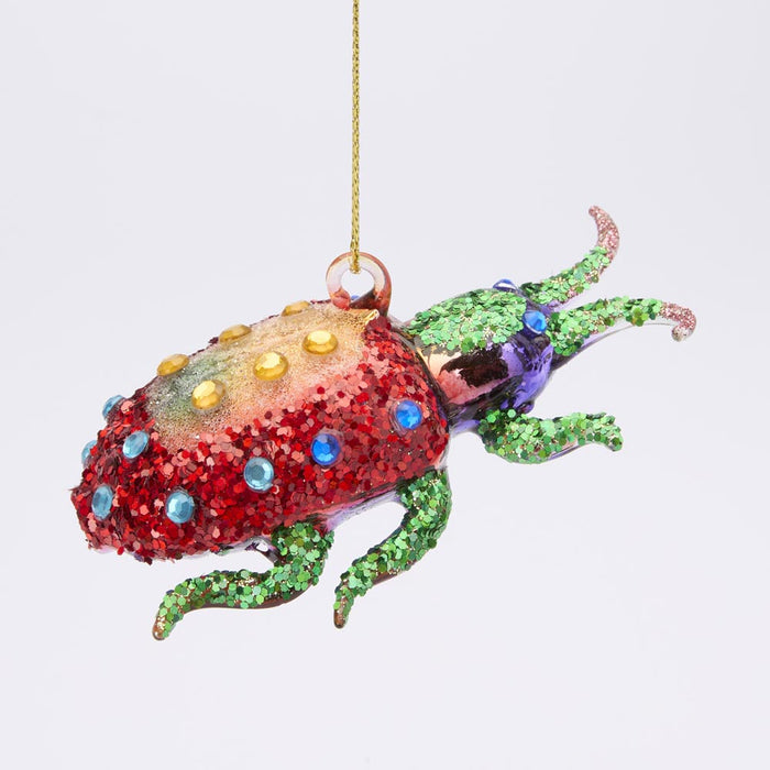 Majestic Sunset Beetle Decoration