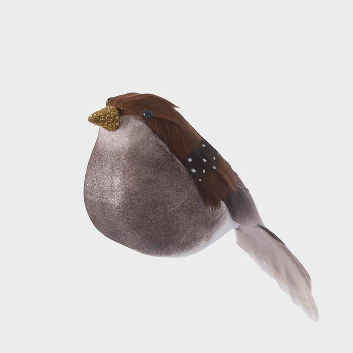 Country Clip on Brown Bird set of 6