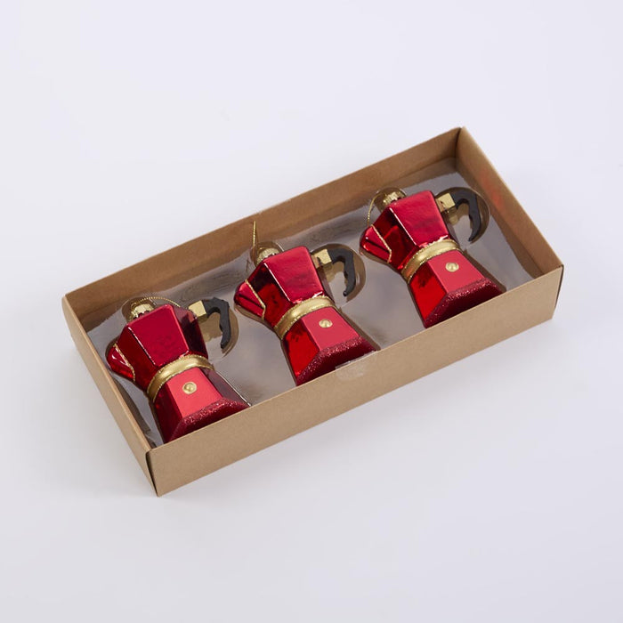 Espresso Coffee Maker Decorations - Set of 3