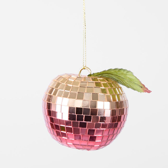 Disco Apple Decoration Small Fuchsia 6 pcs