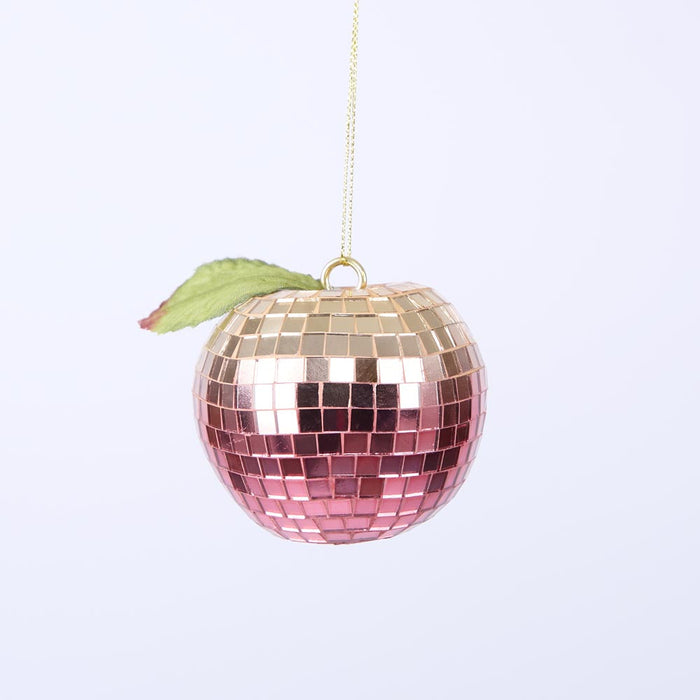Disco Apple Decoration Small Fuchsia 6 pcs