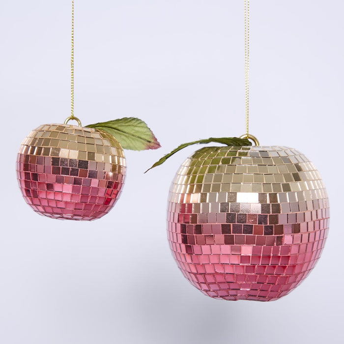 Disco Apple Decoration Small Fuchsia 6 pcs