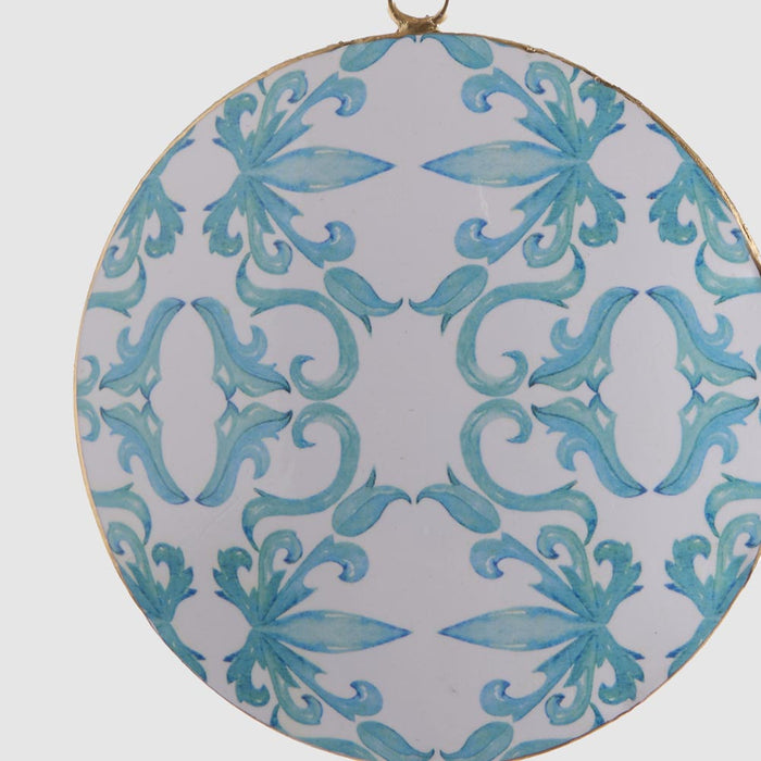 La Dolce Vita Blue Pattern Tree Decoration set of 6