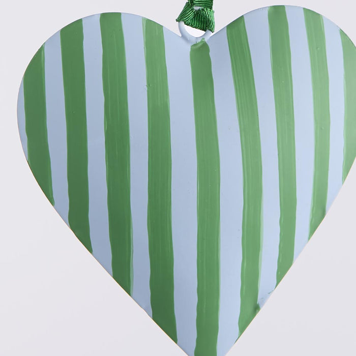 La Dolce Vita Heart Tree Decoration Small Green 3 pcs