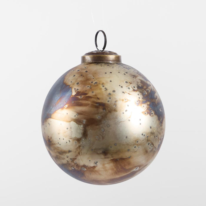 Old Gold Vintage Bauble SML set of 3