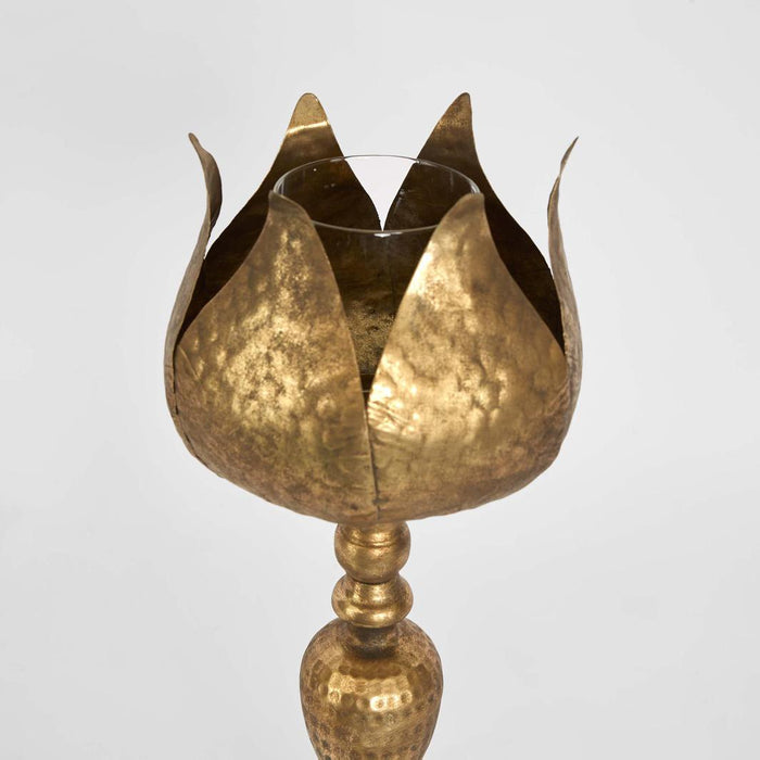 Pod Golden Candle Stand Large