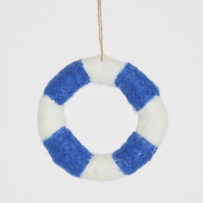 Buoy Hanging Tree Decoration Blue 12 pcs