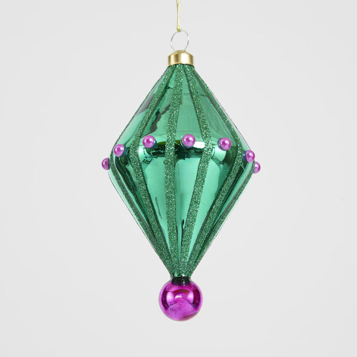 Carnivale Diamond Tree Decoration Emerald