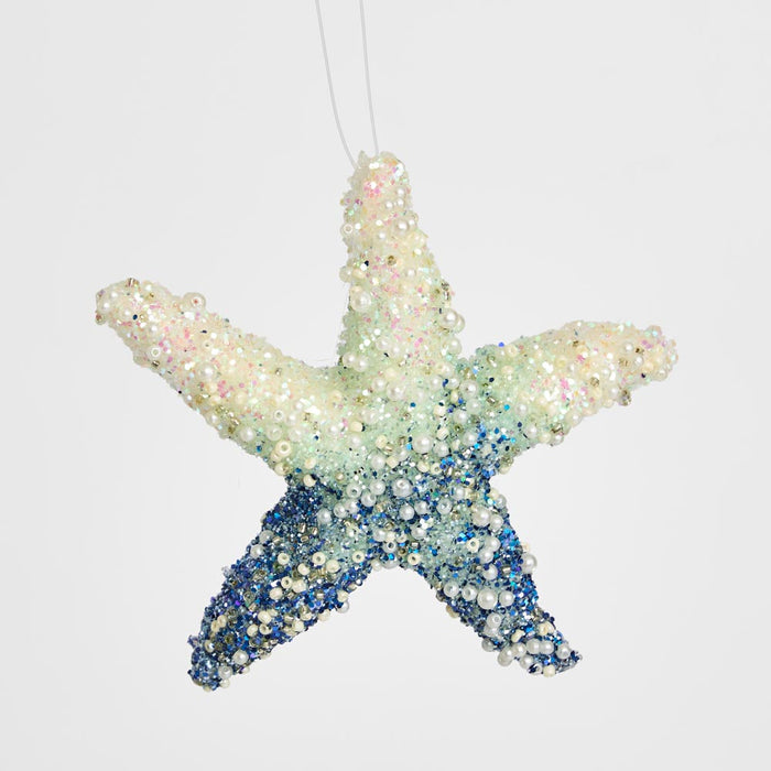 Med Gem Starfish Hanging Decoration Small set of 6