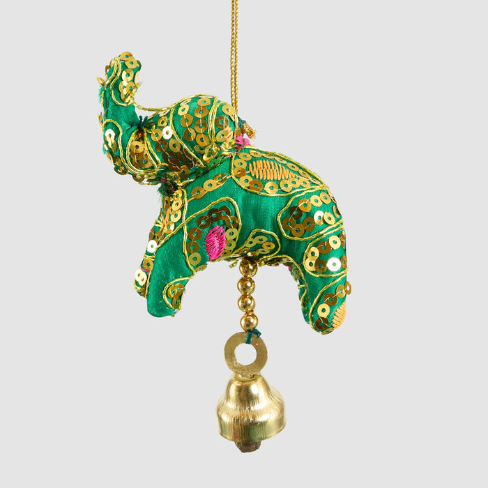 Laila Elephant Decoration Green 6 pcs