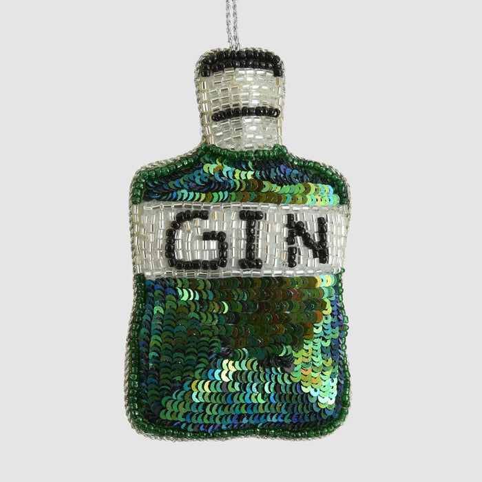 Gin Time! Beaded Hanging Decoration