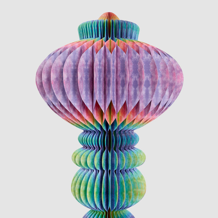 Paper Crest Finial Decoration Multi Colour