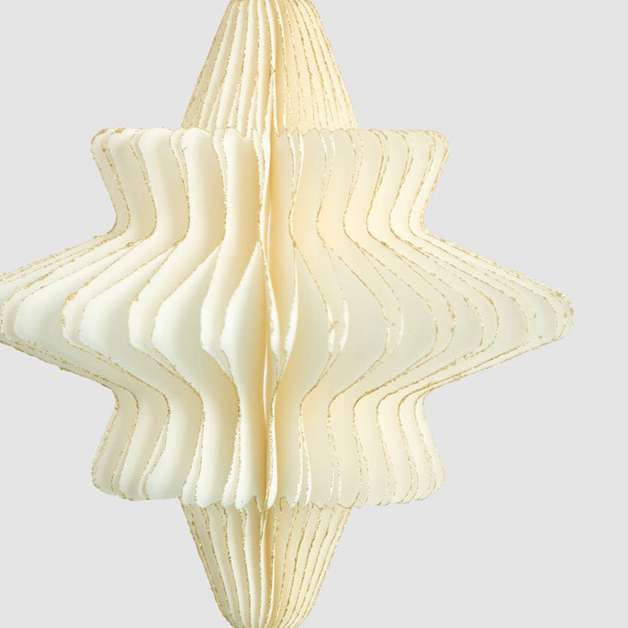 Paper Star Decoration Small White 12 pcs